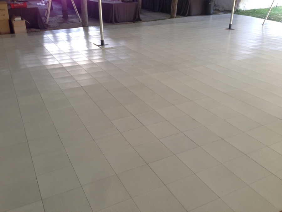 pure white floor